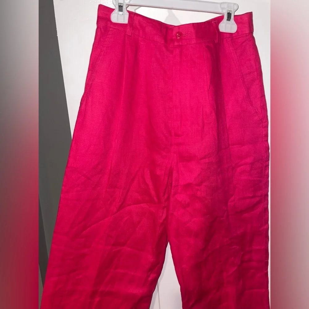 New! Reformation Vesta Fuchsia Pink Wide-Leg Pants 💖 size 0 NWT!